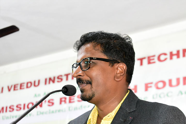 Speaker in the inauguration of fresher day celebration 2018 at AVIT

